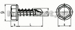 WKRT 4,8X32 DIN 7504K A2 EB SZECIOKTNY      