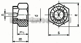 NAKRTKA M6 KORONOWA DIN 935 A2                