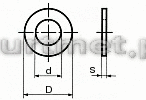 PODKADKA  3,2MM DIN 125 A2 POD M3              