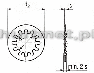 PODKADKA 15.0MM DIN 6797J A2 POD M14           