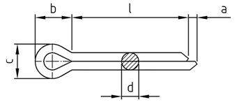 ZAWLECZKA 6,3X50 DIN 94 A2                      