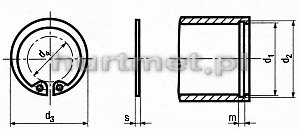 PIERCIE SEGERA 100X3,0 WEW DIN 472 1.4122     